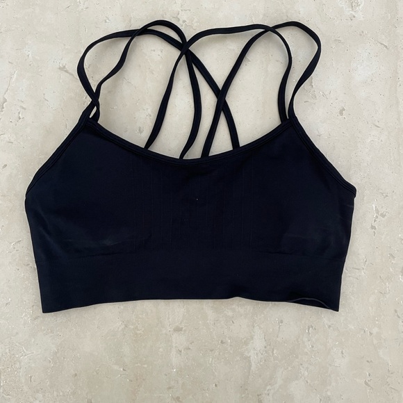 Forever 21 Black Stretch Bralette eye/sports bra - Picture 1 of 3